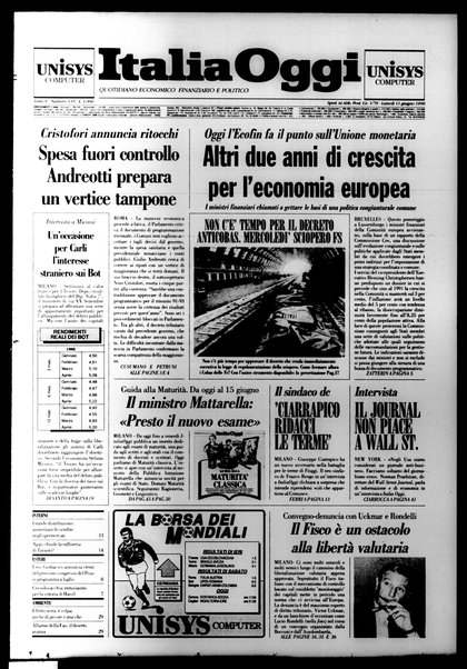 Italia oggi : quotidiano di economia finanza e politica